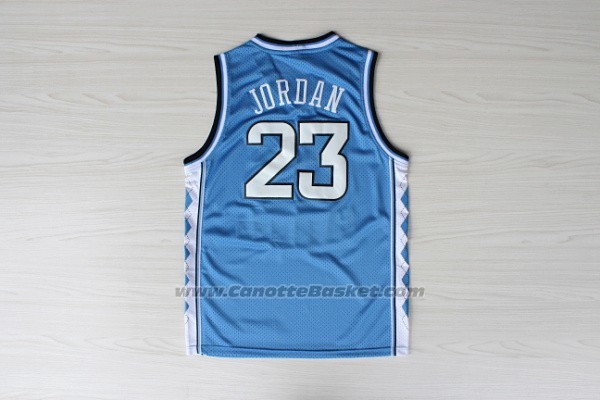 Maglia NCAA North Carolina Tar Heels Michael Jordan #23 Blu